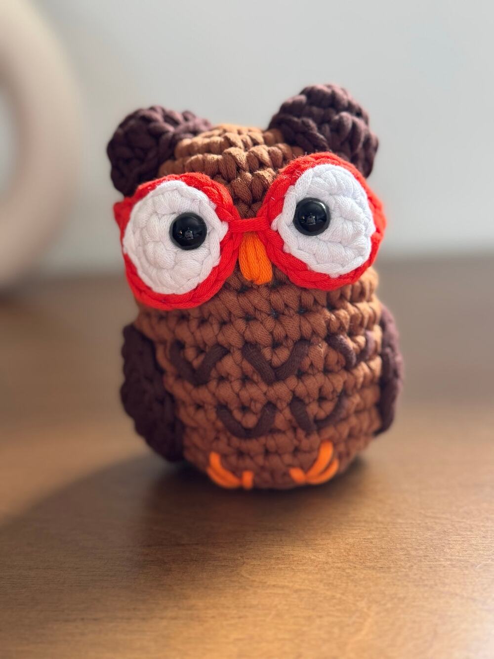 *Pre-Made Plushie* The Woobles Darwin the Owl Collectible Crochet Plush (mod)